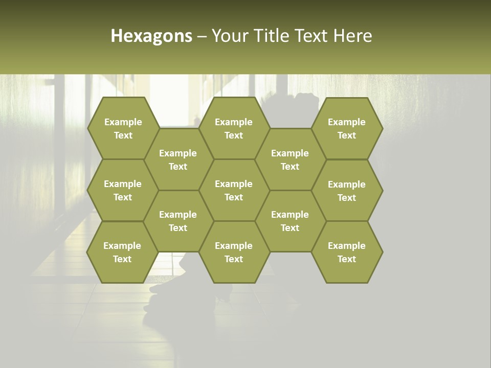 White Elderly Pensioner PowerPoint Template