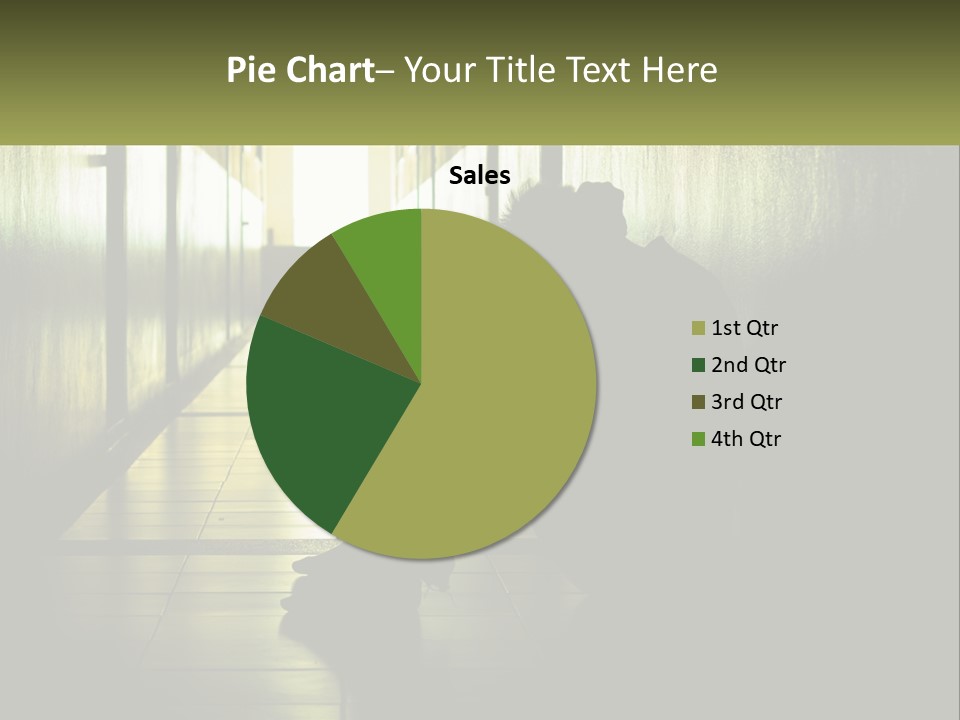 White Elderly Pensioner PowerPoint Template