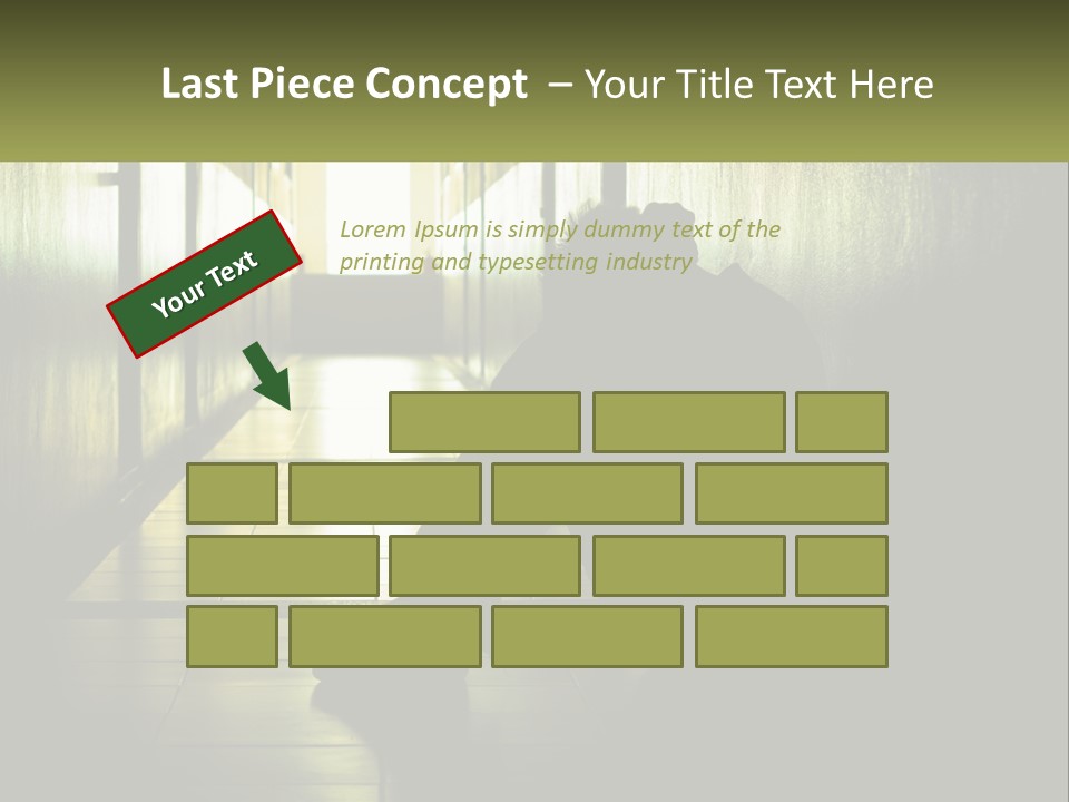 White Elderly Pensioner PowerPoint Template