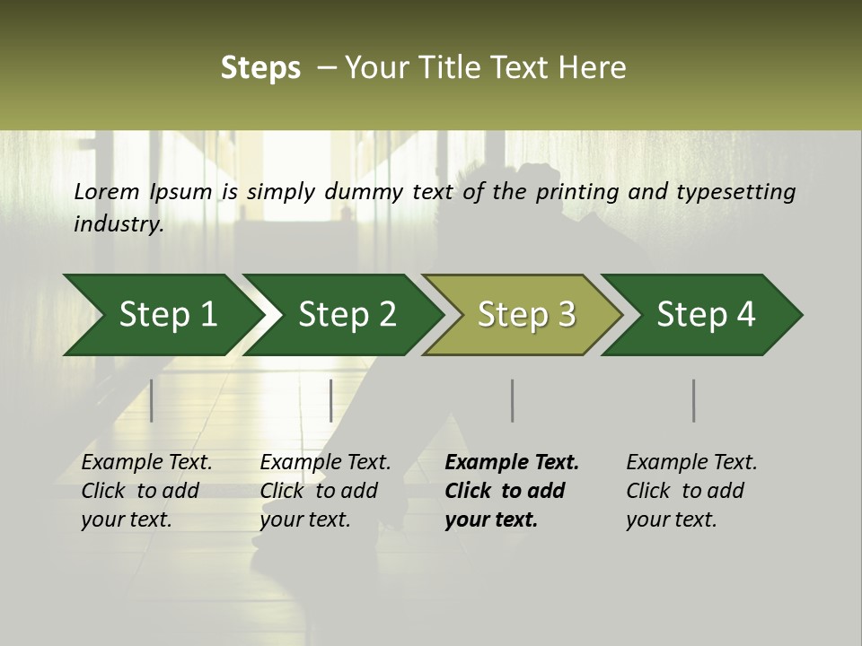 White Elderly Pensioner PowerPoint Template