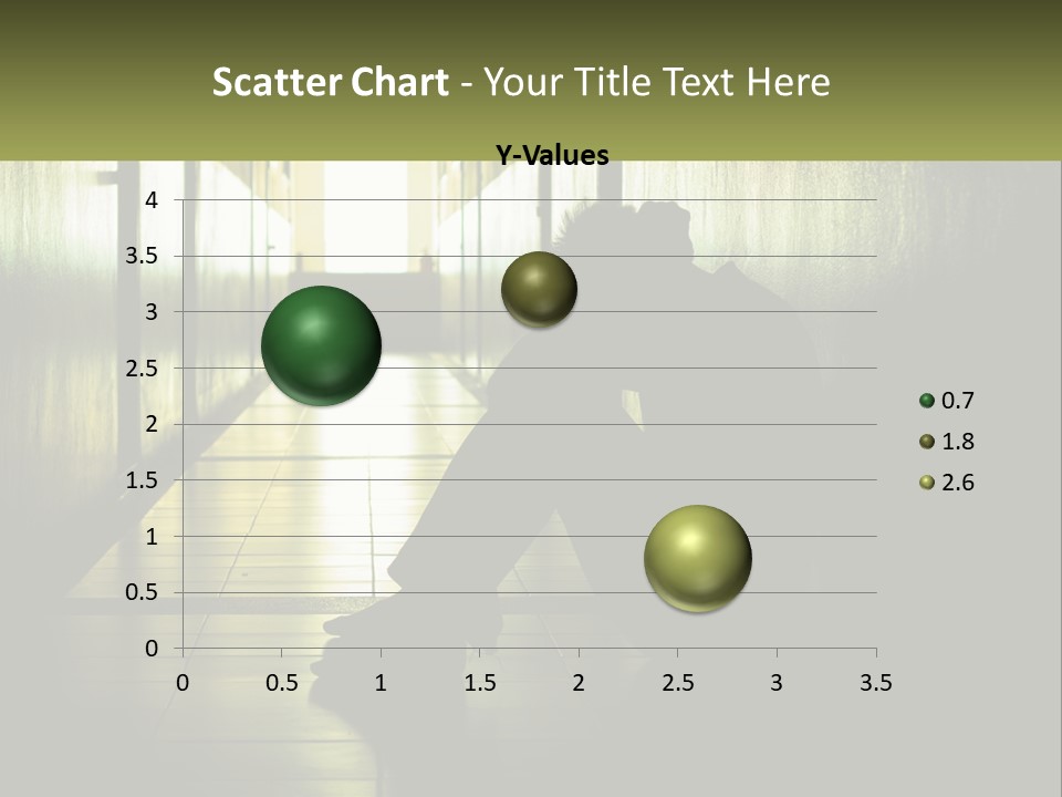 White Elderly Pensioner PowerPoint Template