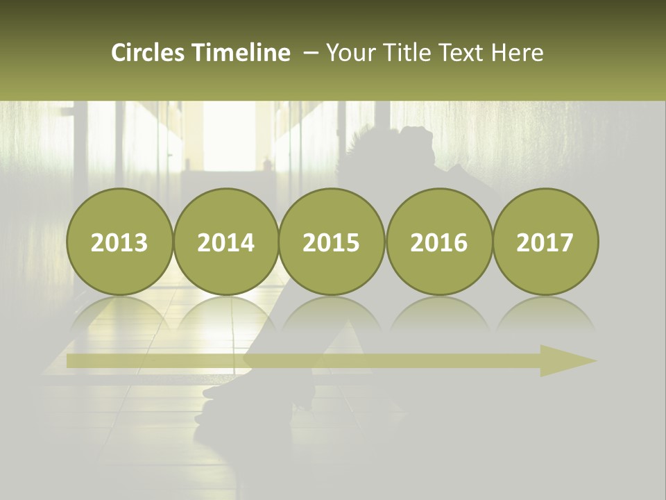 White Elderly Pensioner PowerPoint Template