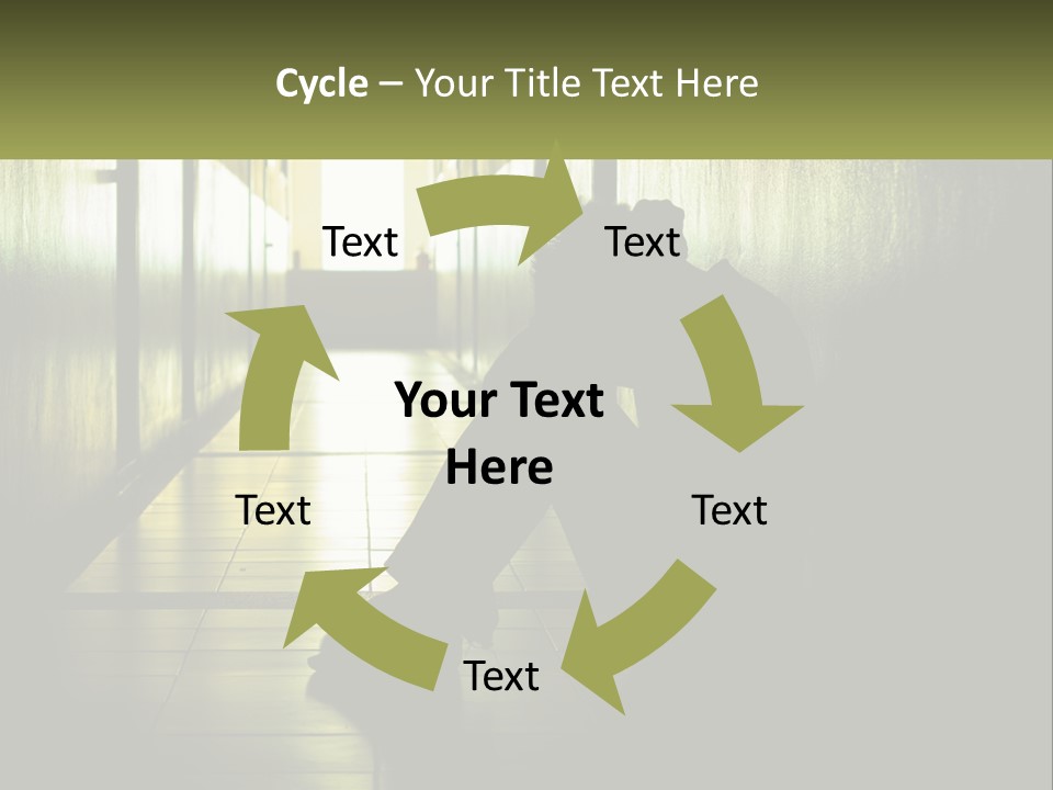 White Elderly Pensioner PowerPoint Template