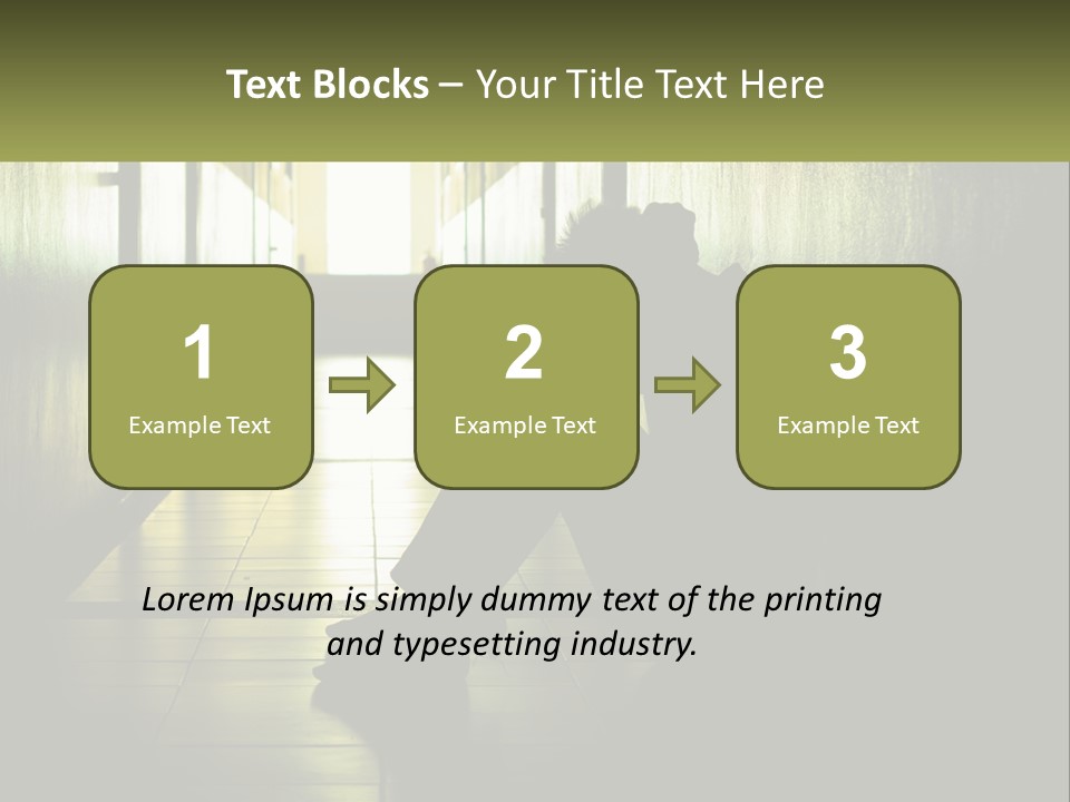 White Elderly Pensioner PowerPoint Template