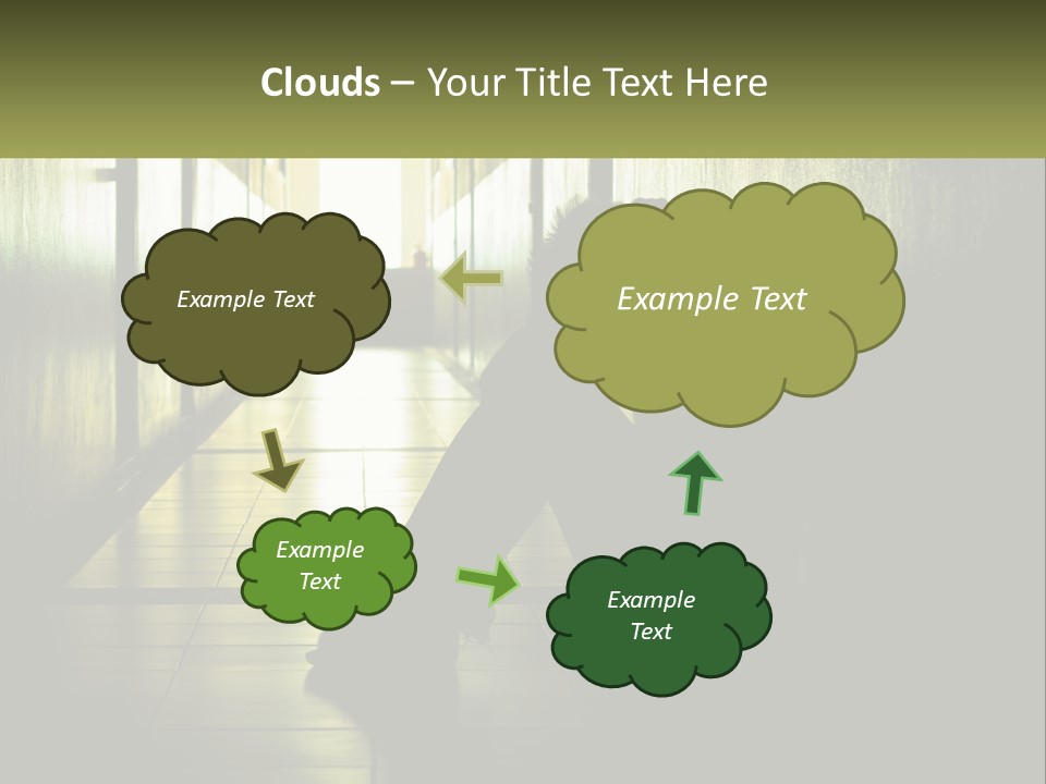 White Elderly Pensioner PowerPoint Template