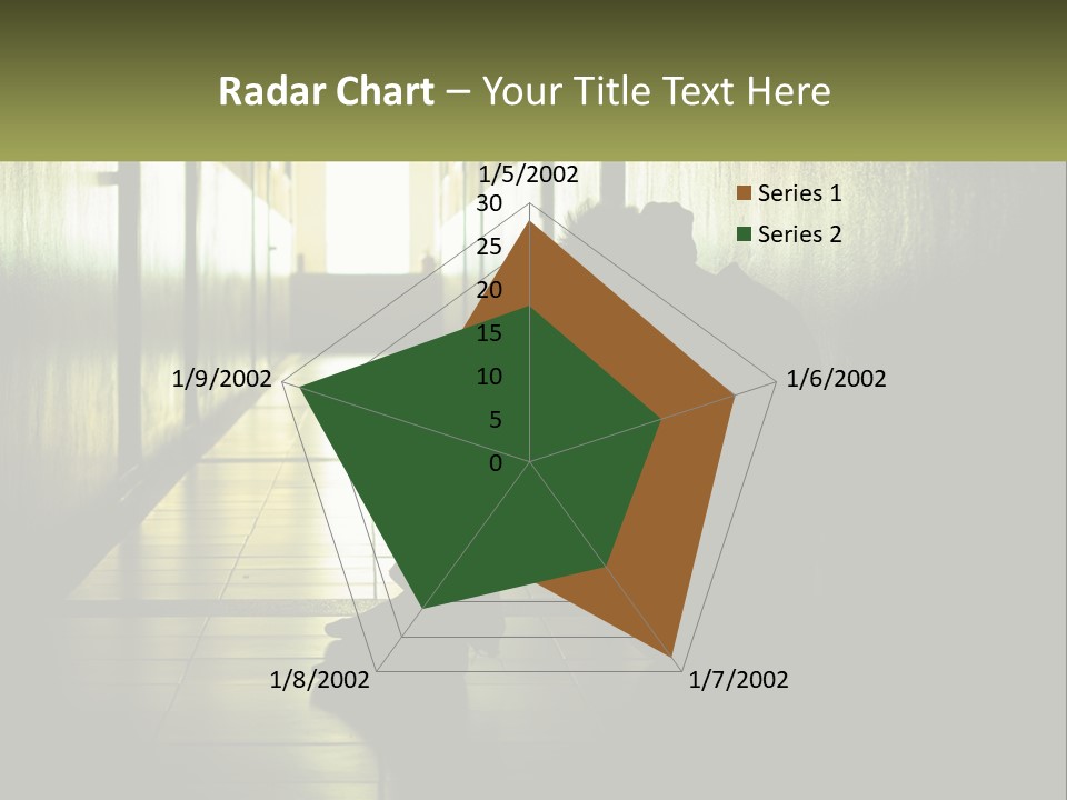 White Elderly Pensioner PowerPoint Template