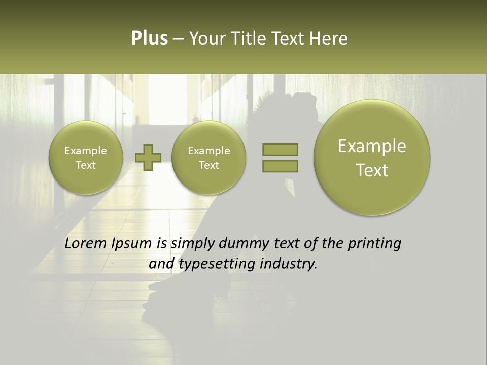 White Elderly Pensioner PowerPoint Template