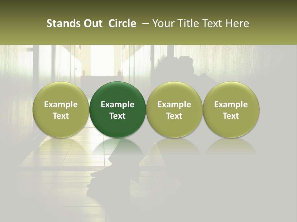 White Elderly Pensioner PowerPoint Template