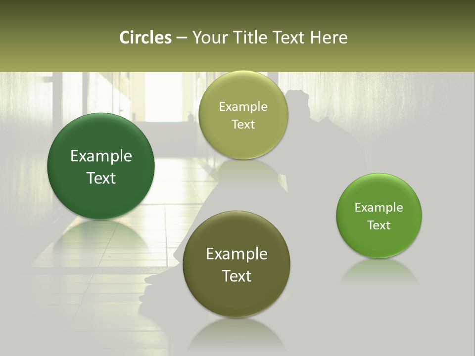 White Elderly Pensioner PowerPoint Template