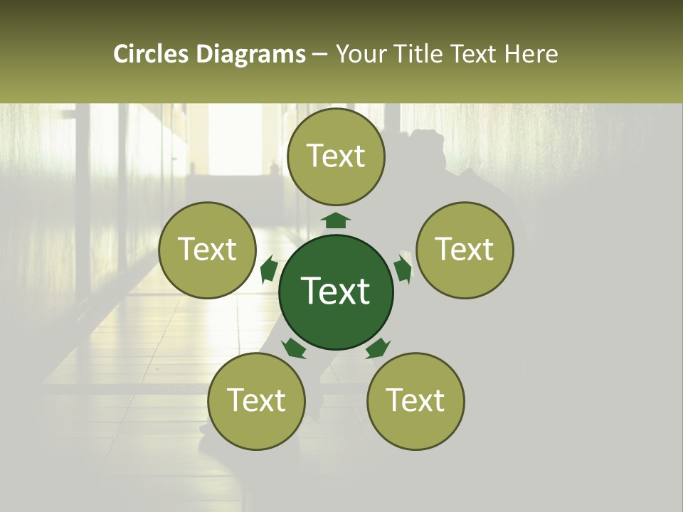 White Elderly Pensioner PowerPoint Template