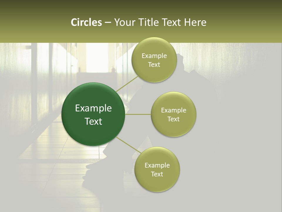 White Elderly Pensioner PowerPoint Template