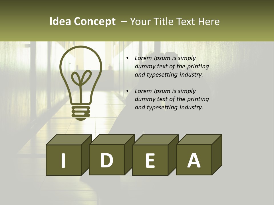 White Elderly Pensioner PowerPoint Template