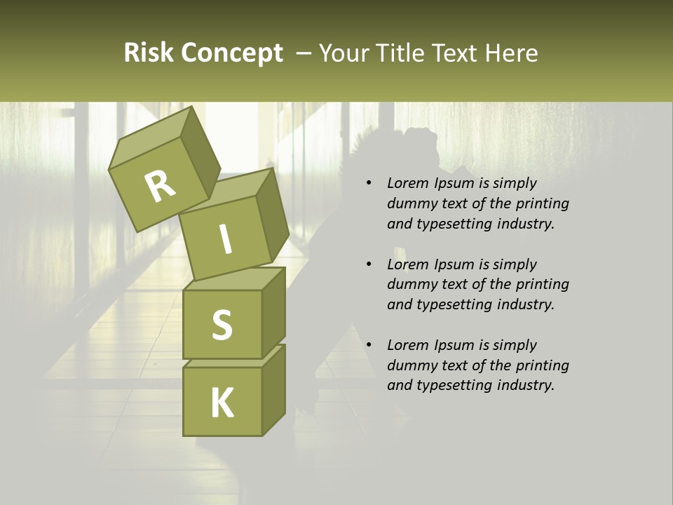 White Elderly Pensioner PowerPoint Template