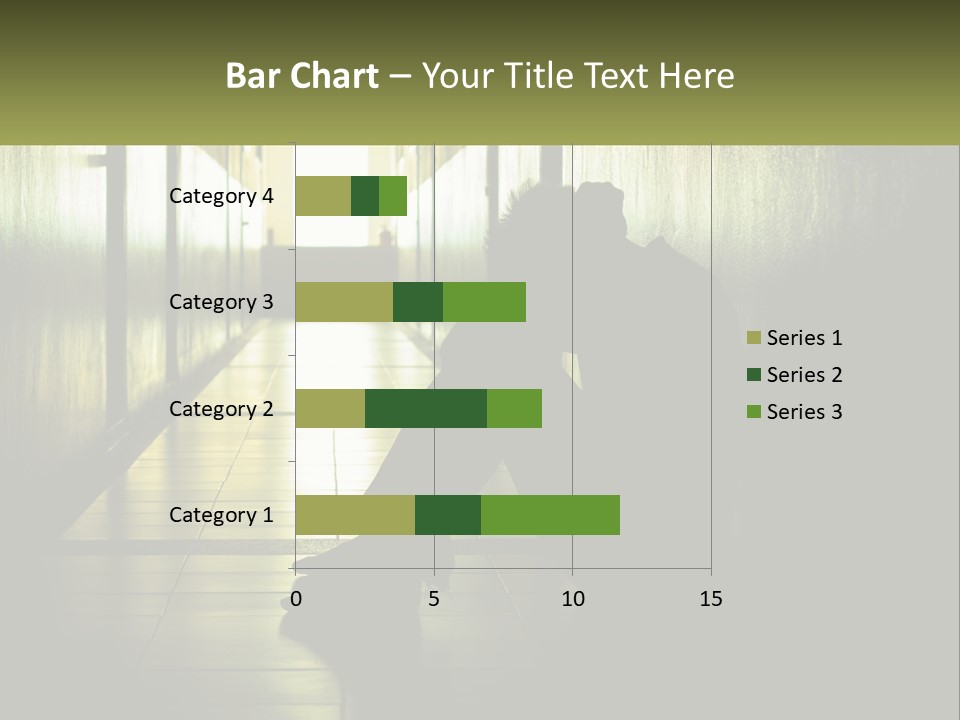 White Elderly Pensioner PowerPoint Template