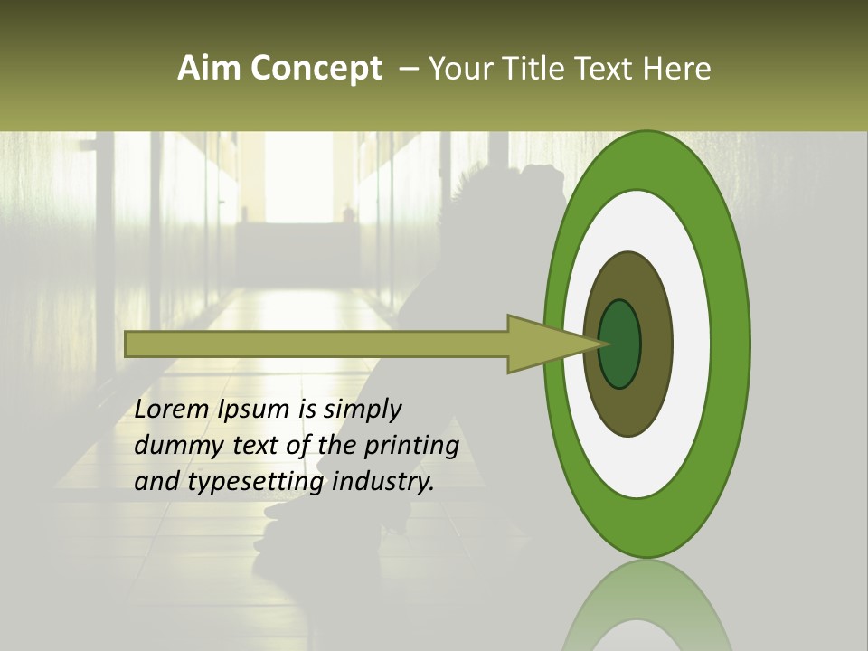 White Elderly Pensioner PowerPoint Template