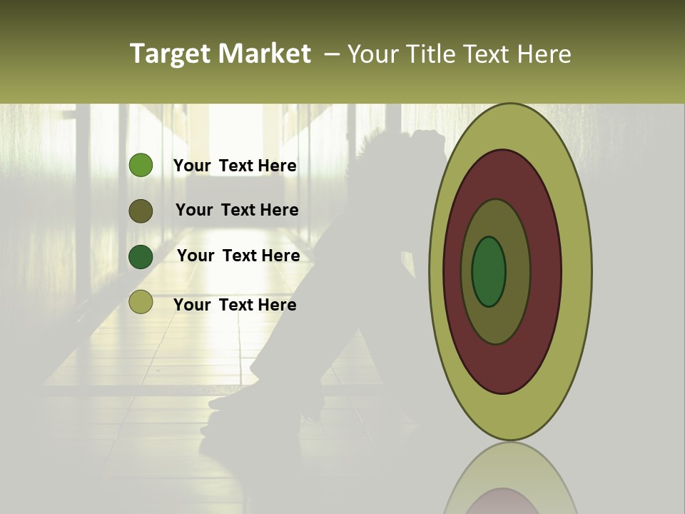 White Elderly Pensioner PowerPoint Template