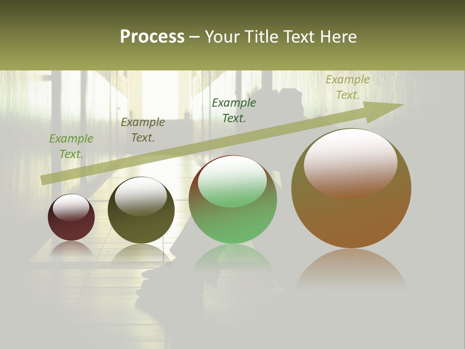 White Elderly Pensioner PowerPoint Template