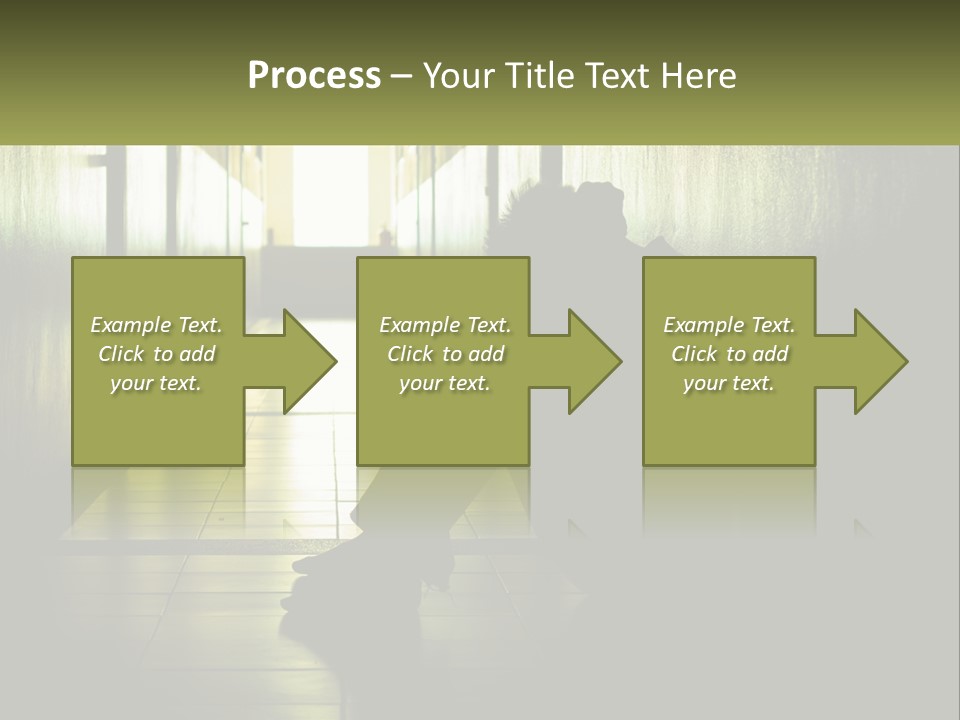 White Elderly Pensioner PowerPoint Template