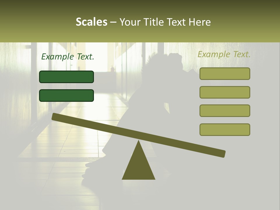 White Elderly Pensioner PowerPoint Template