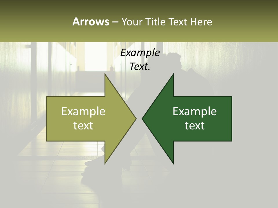 White Elderly Pensioner PowerPoint Template