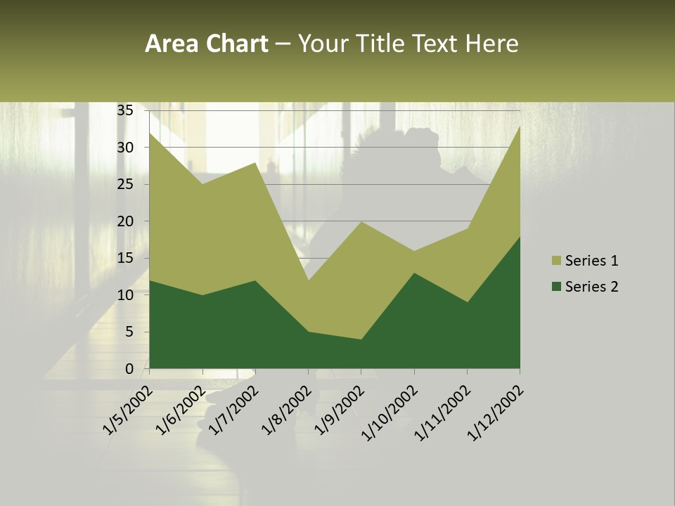 White Elderly Pensioner PowerPoint Template