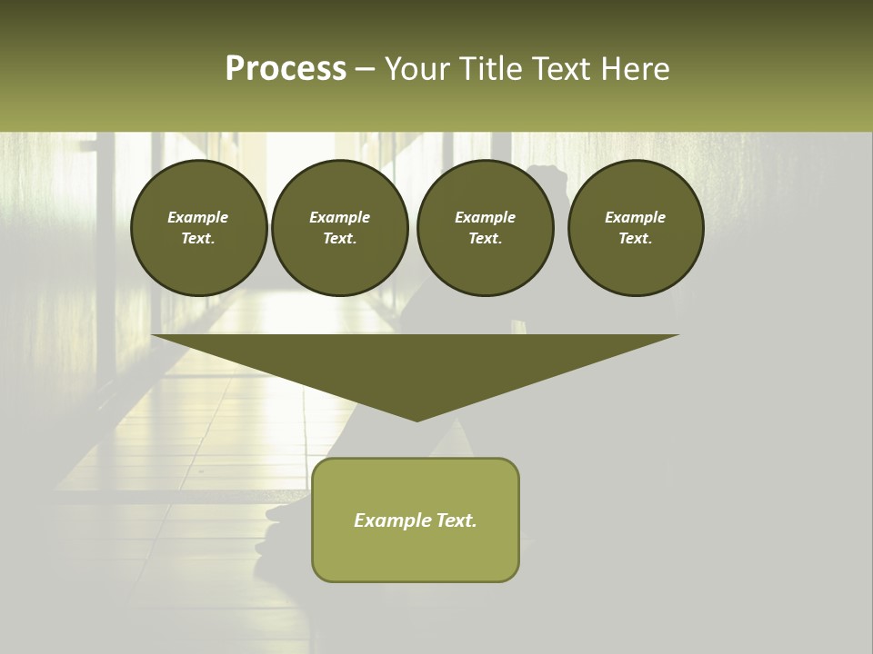 White Elderly Pensioner PowerPoint Template