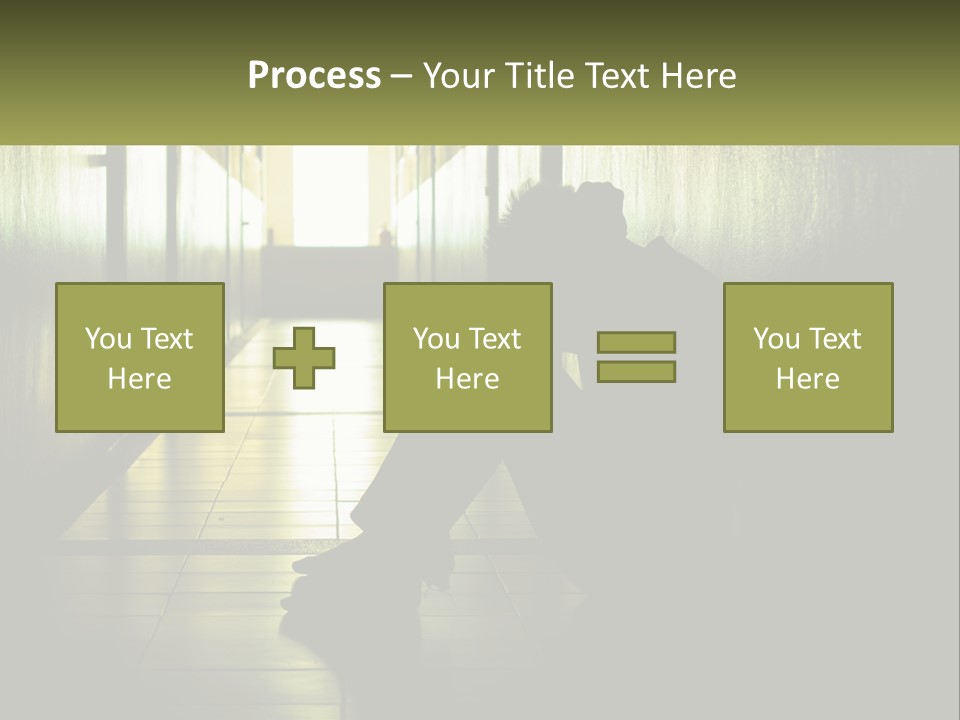 White Elderly Pensioner PowerPoint Template