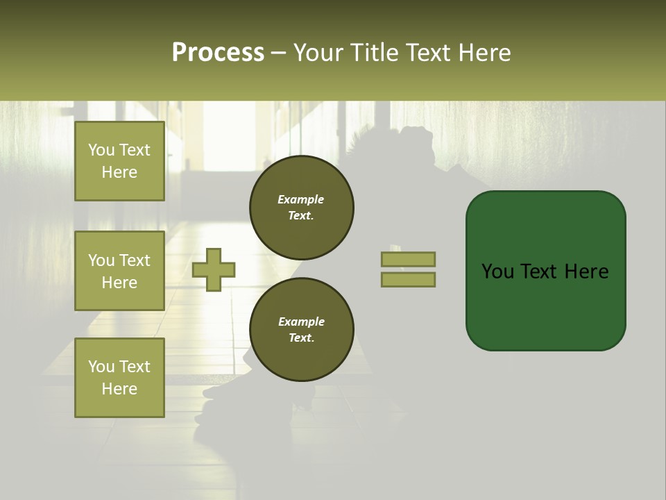 White Elderly Pensioner PowerPoint Template