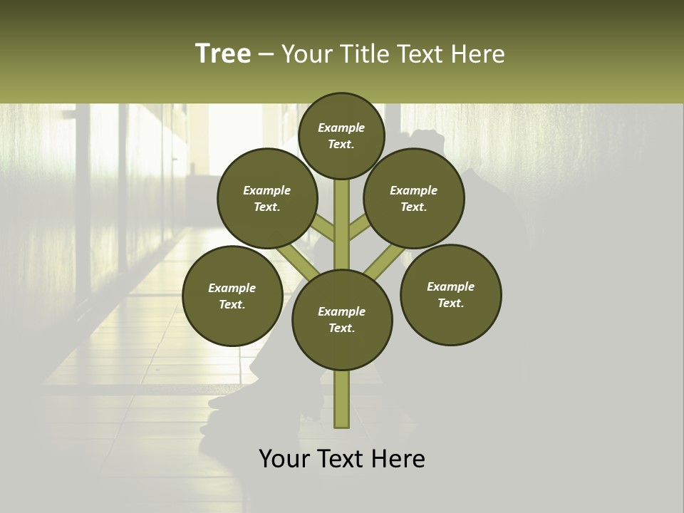 White Elderly Pensioner PowerPoint Template