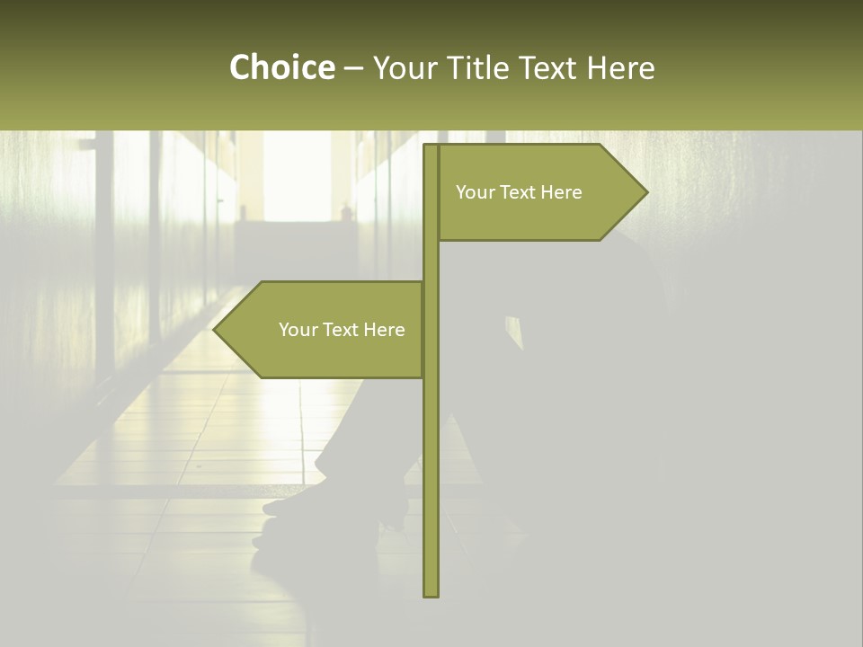 White Elderly Pensioner PowerPoint Template