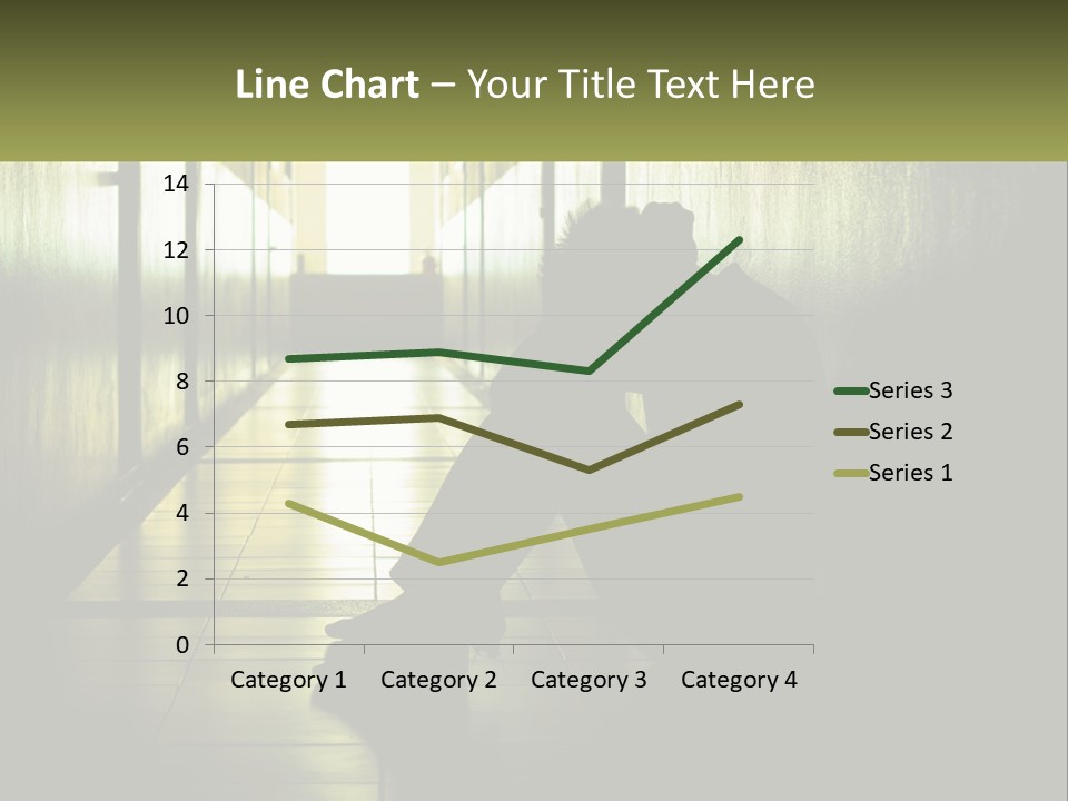 White Elderly Pensioner PowerPoint Template