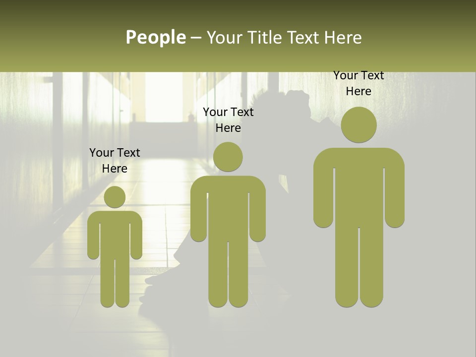 White Elderly Pensioner PowerPoint Template