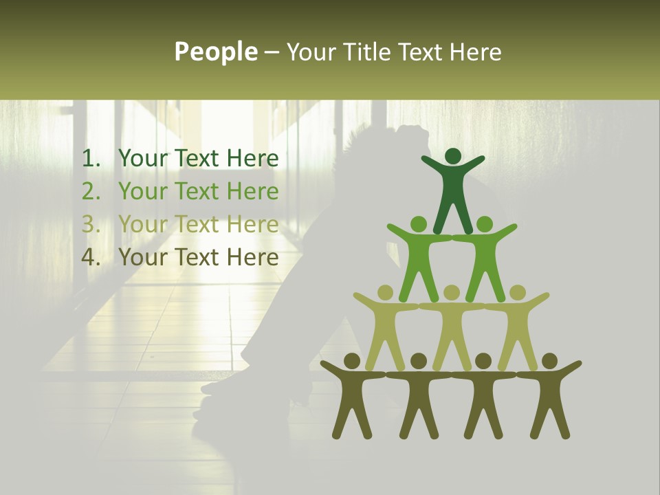 White Elderly Pensioner PowerPoint Template