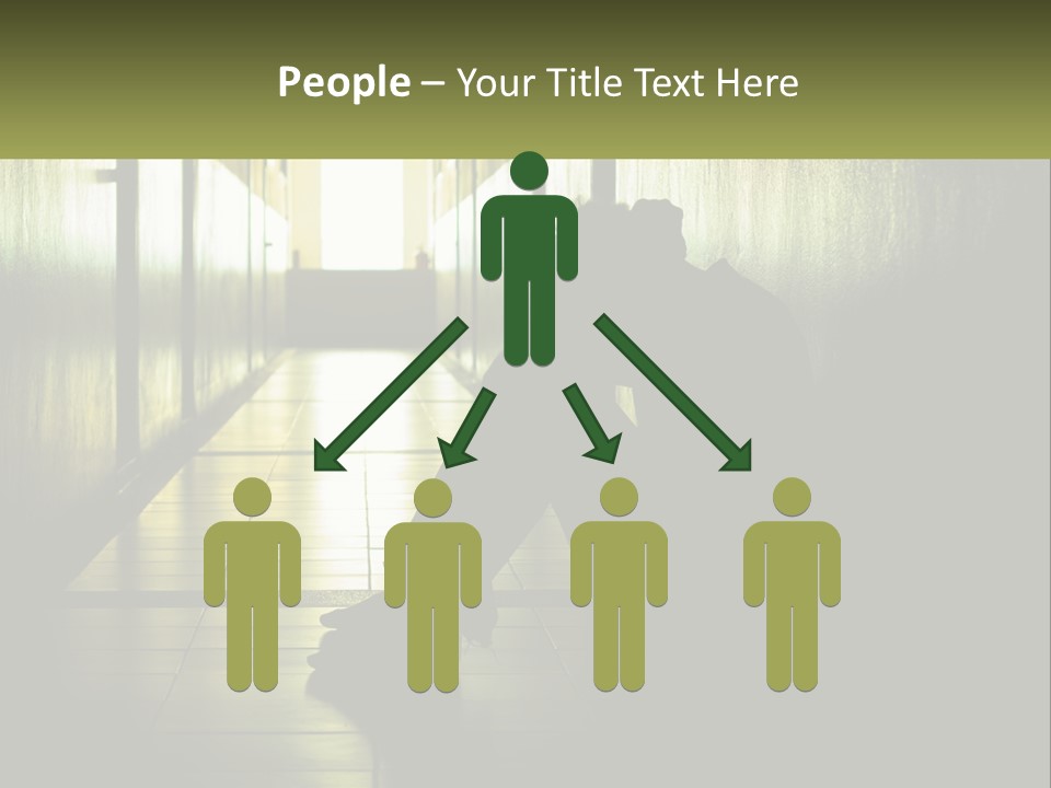 White Elderly Pensioner PowerPoint Template