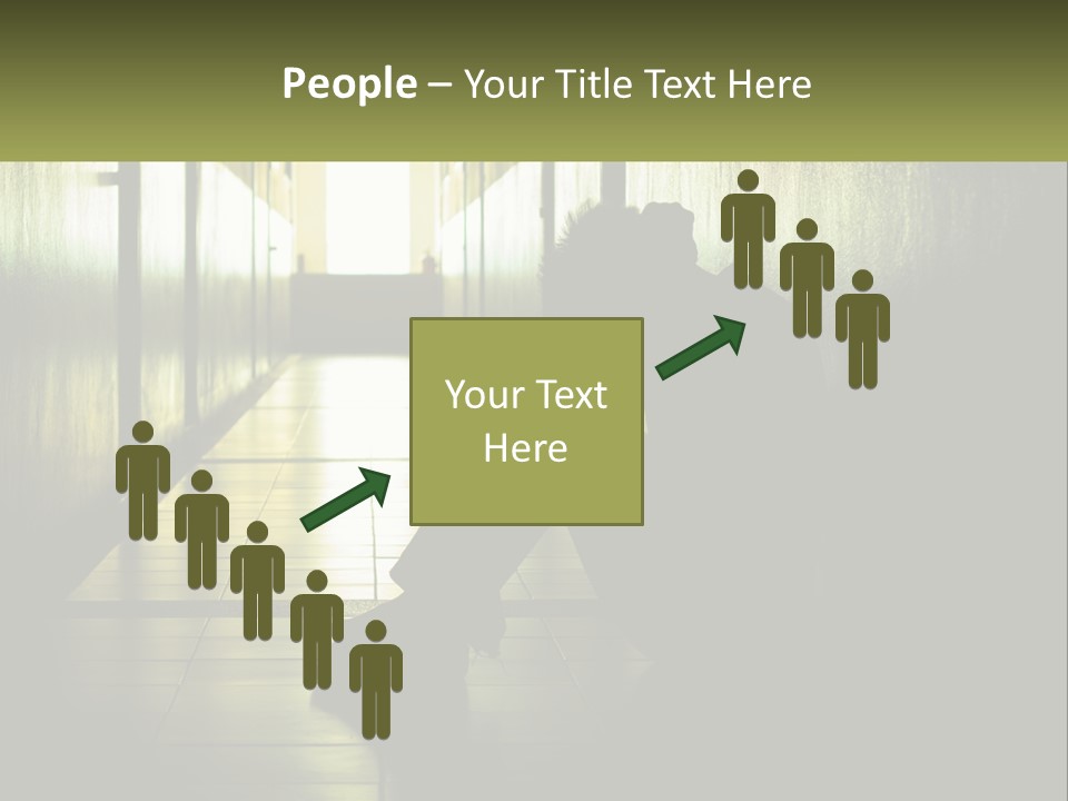 White Elderly Pensioner PowerPoint Template