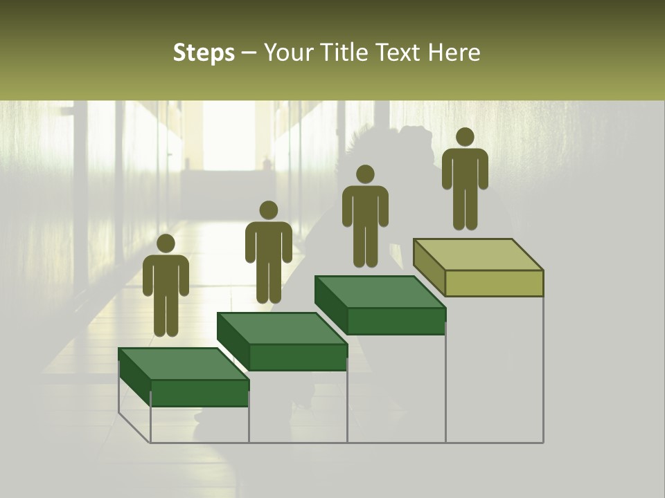 White Elderly Pensioner PowerPoint Template