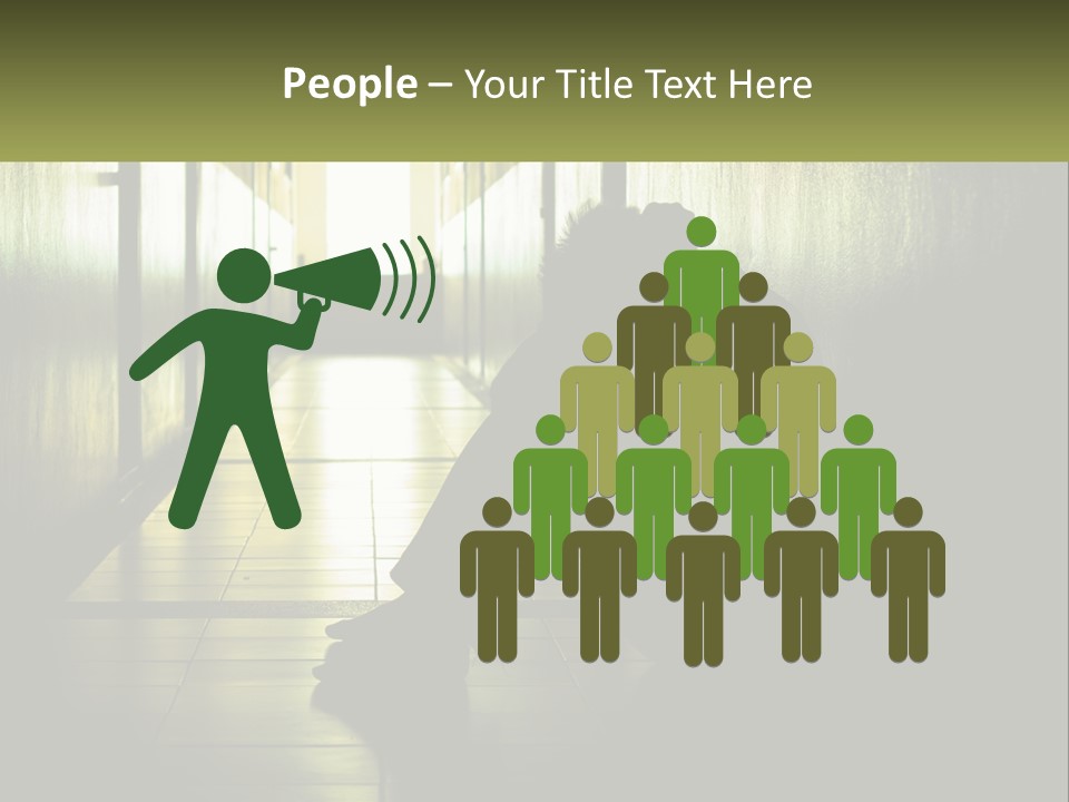 White Elderly Pensioner PowerPoint Template