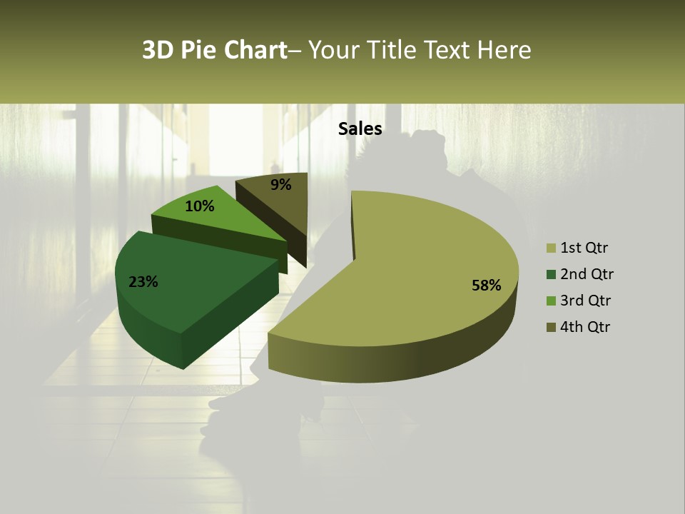 White Elderly Pensioner PowerPoint Template