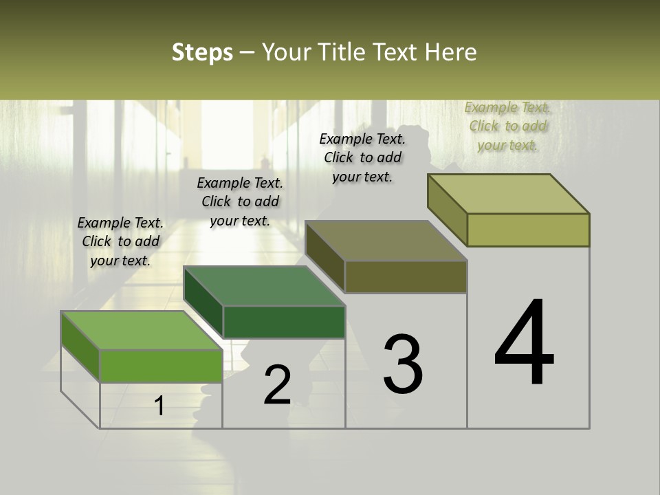 White Elderly Pensioner PowerPoint Template