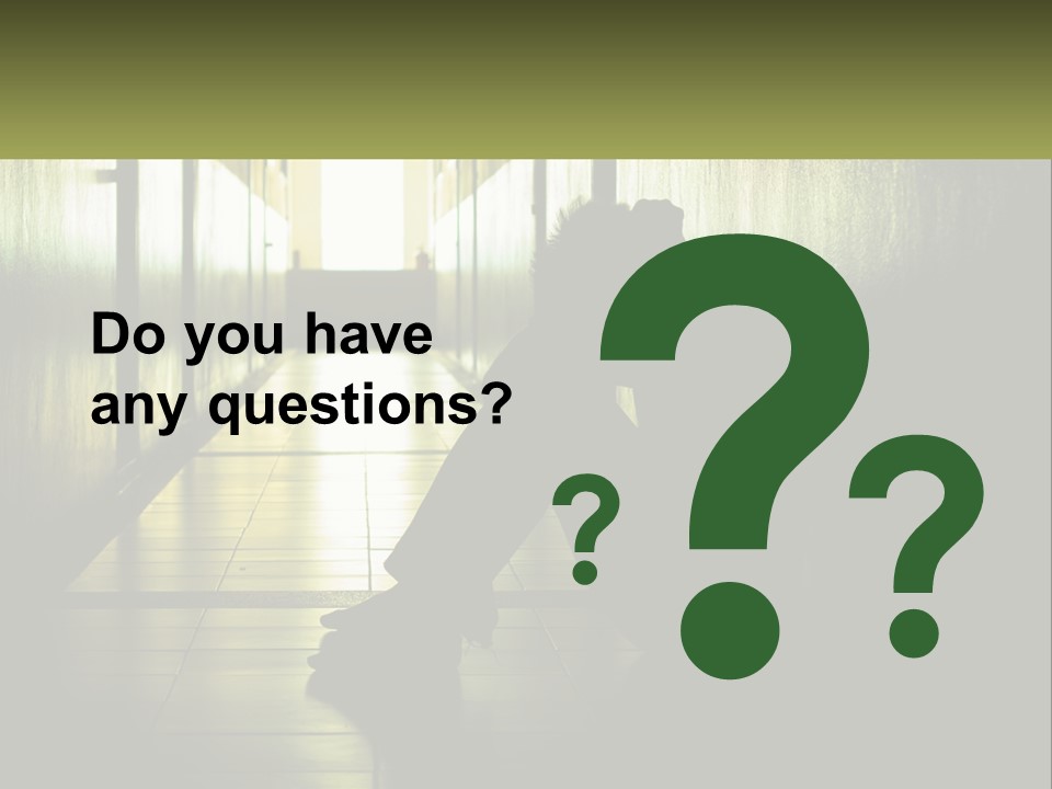 White Elderly Pensioner PowerPoint Template