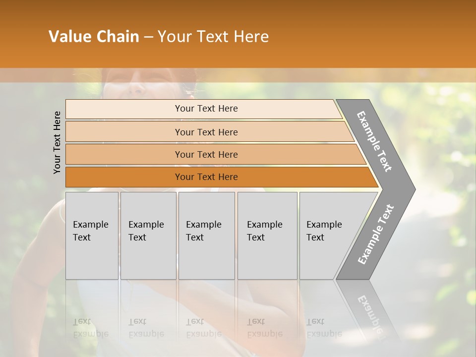 Standing Caucasian Woman PowerPoint Template