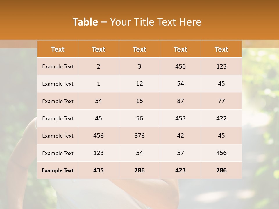 Standing Caucasian Woman PowerPoint Template