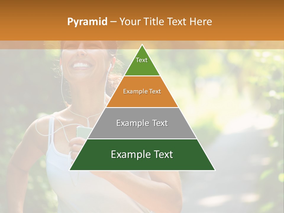 Standing Caucasian Woman PowerPoint Template