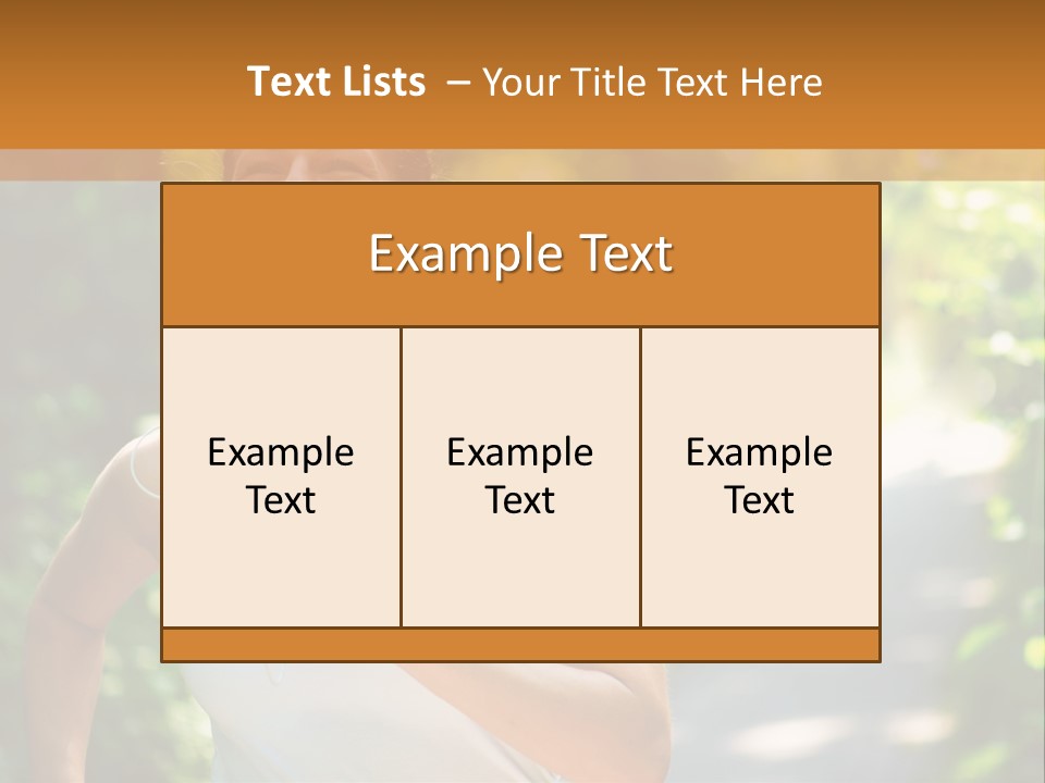 Standing Caucasian Woman PowerPoint Template