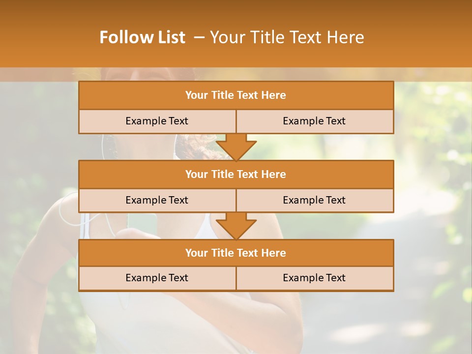 Standing Caucasian Woman PowerPoint Template