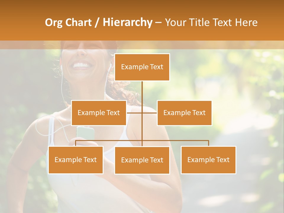 Standing Caucasian Woman PowerPoint Template
