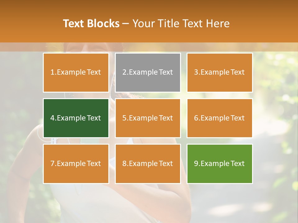 Standing Caucasian Woman PowerPoint Template