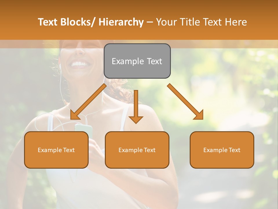 Standing Caucasian Woman PowerPoint Template