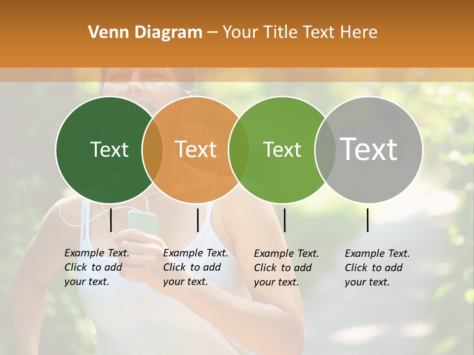 Standing Caucasian Woman PowerPoint Template