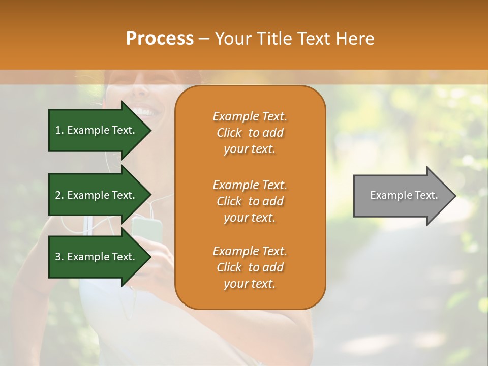 Standing Caucasian Woman PowerPoint Template